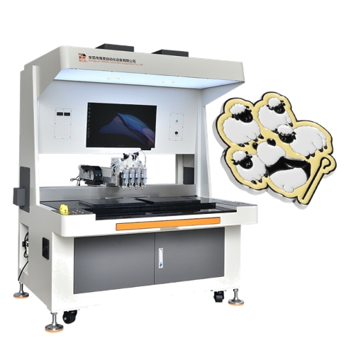 Enamel Pin Badge with Emoji Design Filling Machine